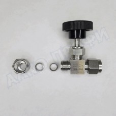 Кран игольчатый обжимной 8мм