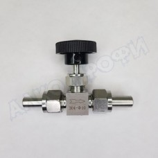 Кран игольчатый приварной 10мм