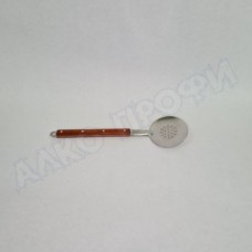 Шумовка с деревянной ручкой 40см