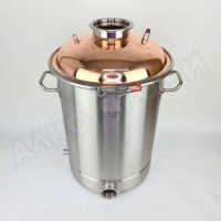 Куб перегонный ЛЮКС 36л с медной крышкой 4"