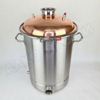 Куб перегонный ЛЮКС 36л с медной крышкой 3"