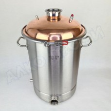 Куб перегонный ЛЮКС 36л с медной крышкой 3"