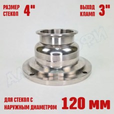 Фланец для колпачковой колонны 4" с выходом 3"