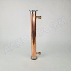 Холодильник медный 2" 400мм Д42 НР1/2